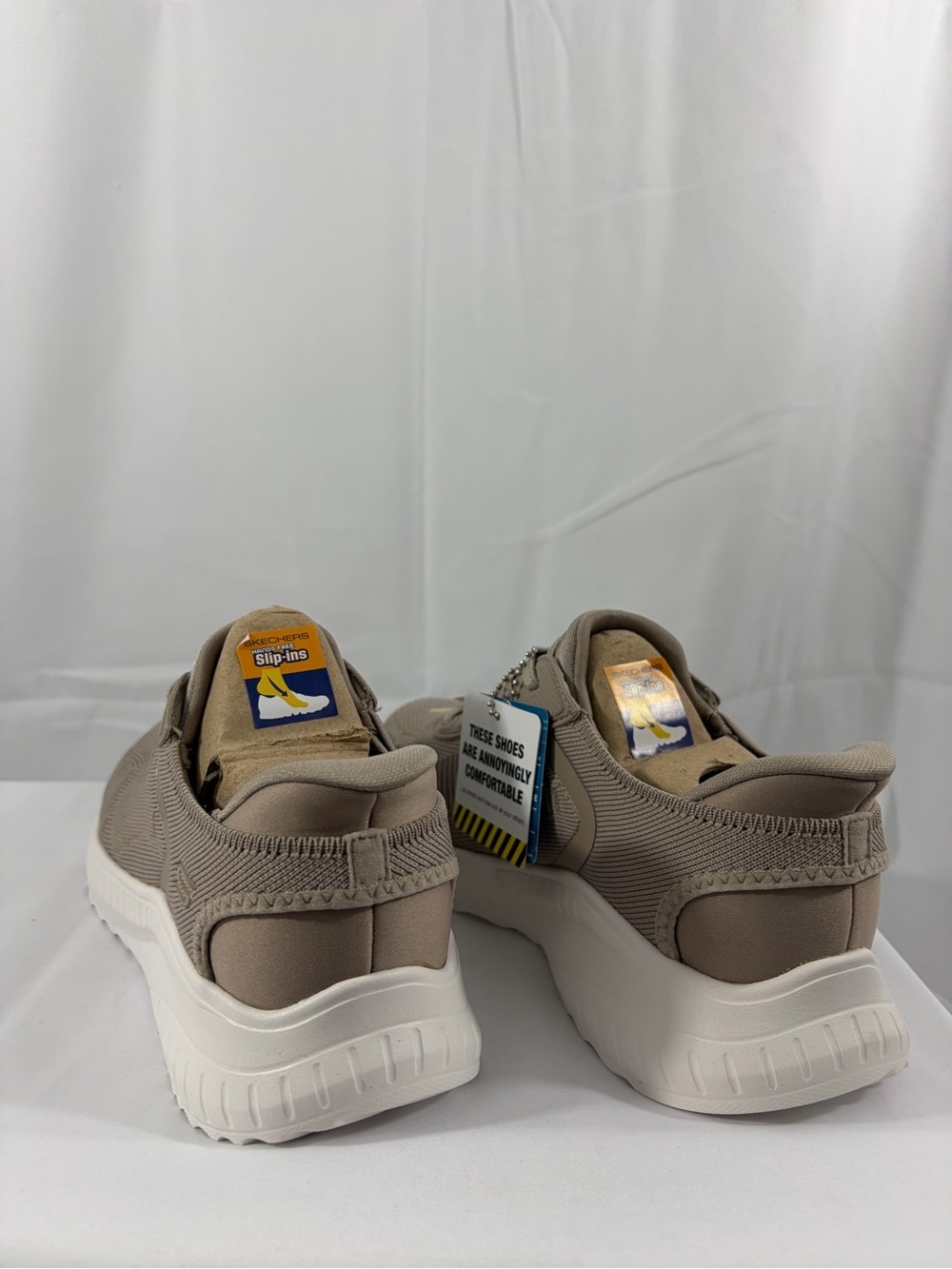 NWT Skechers Women’s Size 6 Slip-Ins Lightweight Beige Sneakers - Picture 6 of 9